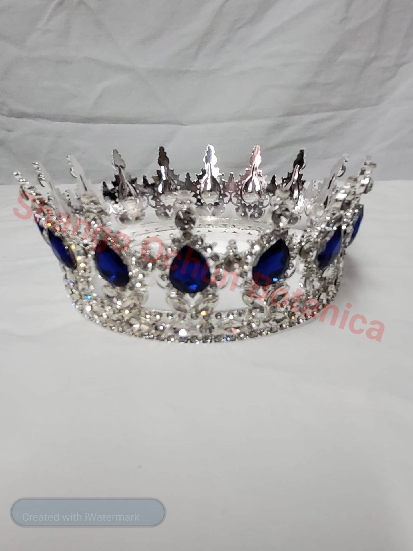 Corona De Yemaya Queen Crown Tiara Santeria Osha Ifa Orisha Religion