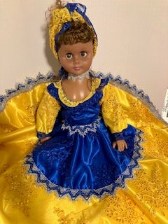 Muneca de Las Dos Agua Santeria Egun Palo Doll Yemaya Ochun