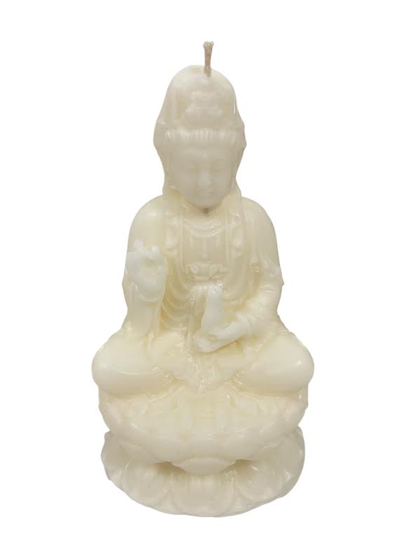 Budda Seating Statue Candle Scented Meditation Santeria Spells Egun Osha Palo Santo
