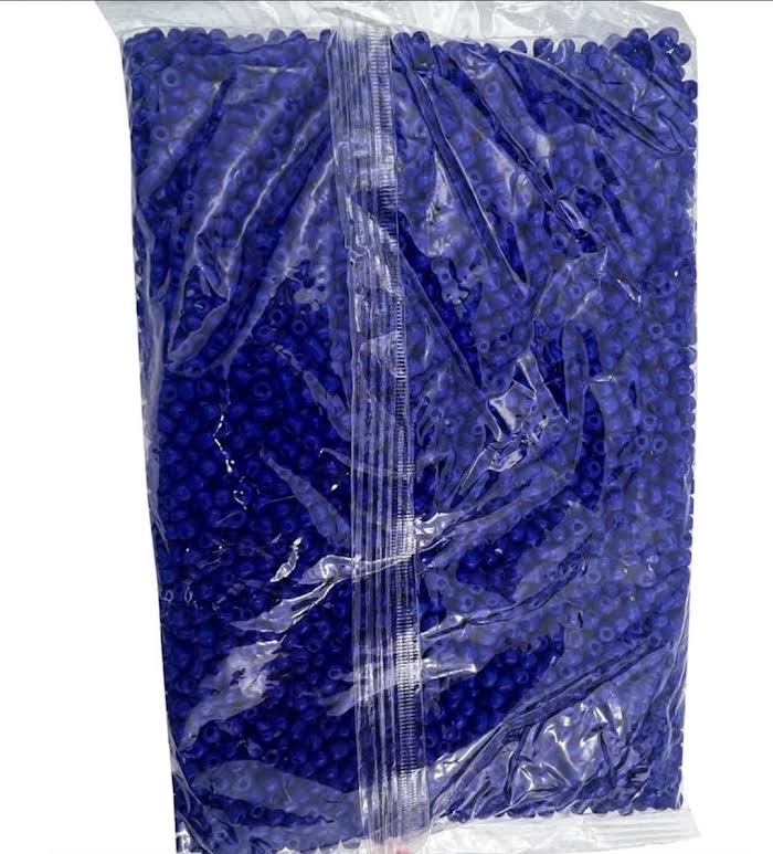 GLASS Beads Blue azul Cuentas para Santeria bracelet Elekes Osha Orisha Santo Religion 1LB (Copy) (Copy)