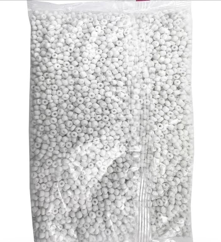 GLASS Beads White Blanco Cuentas para Santeria bracelet Elekes Osha Orisha Santo Religion 1LB (Copy) (Copy)