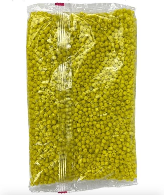 GLASS Beads Yellow Amarillo Cuentas para Santeria bracelet Elekes Osha Orisha Santo Religion 1LB (Copy)