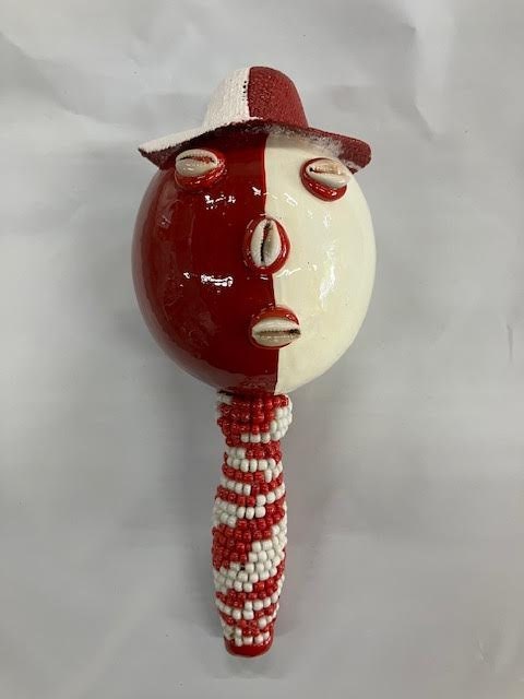 Maraca Shango Rattle Kabiosile Chango Santeria Osha Santo