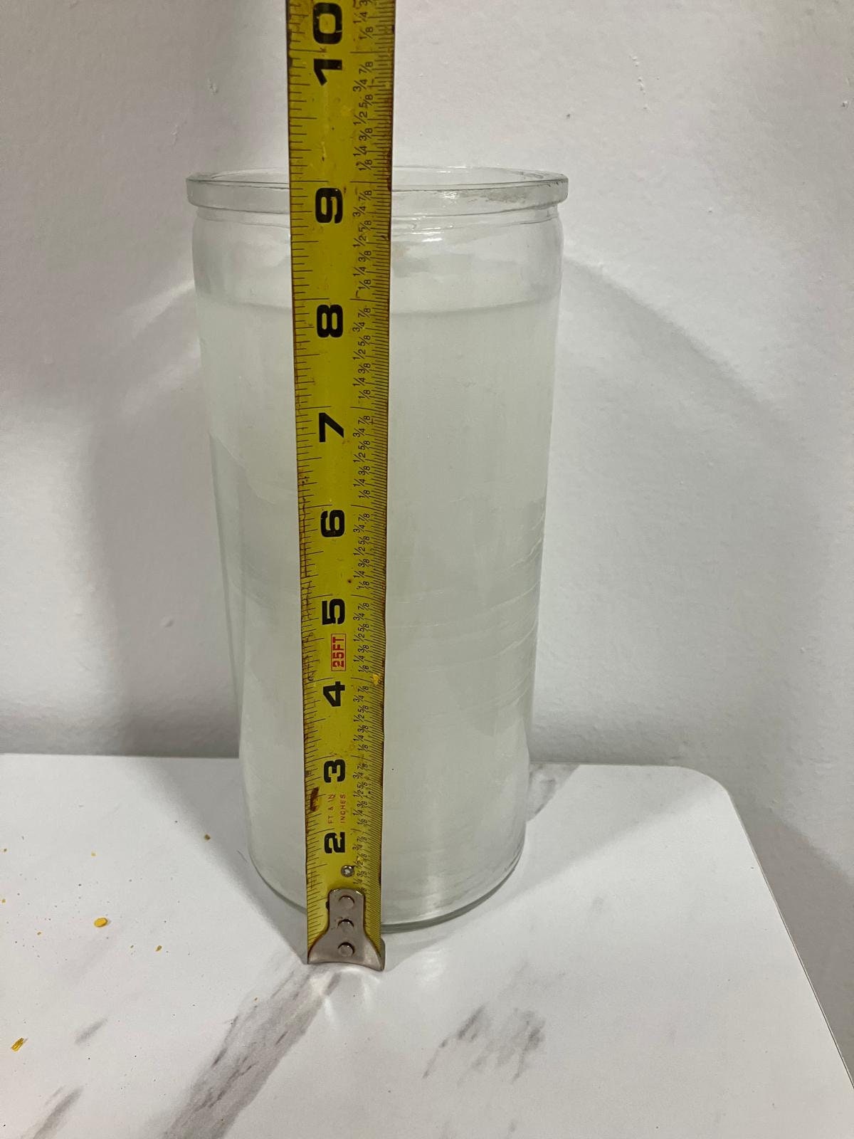 VELA Jumbo Candle White 14 days Santeria Egun Osha Palo Santo