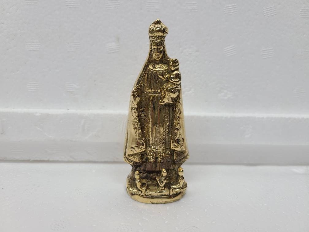 Brass Statue of Carida Del Cobre Ochun Santeria