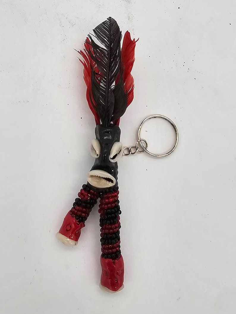 Elegua Garabato Keychain Llavero Eshu Santeria OSHA Ifa Eleggua
