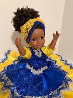 Muneca de Las Dos Agua Santeria Egun Palo Doll Yemaya Ochun