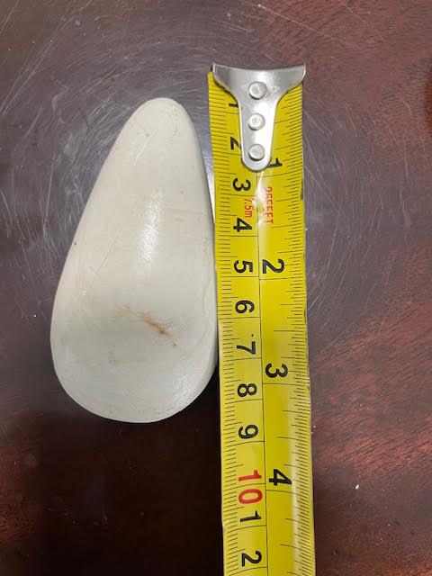 Piedra de Rayo Blanca thunder stone White (small) Shango Chango ifa religion yoruba santeria palo prenda 7 rayo