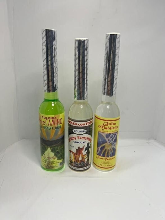 Cleansing Kit Abre Camino Colonia. Road Opener Cologne 7 FL OZ De Crusellas Santeria Misa Bano