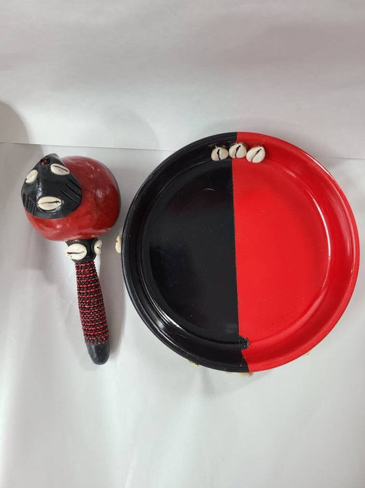 Elegua Plate and Crown, Plato de Barro y Corona para Eleggua Santeria Osha Santo