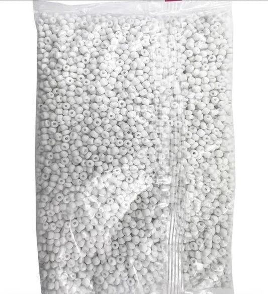 GLASS Beads White Blanco Cuentas para Santeria bracelet Elekes Osha Orisha Santo Religion 1LB (Copy) (Copy)