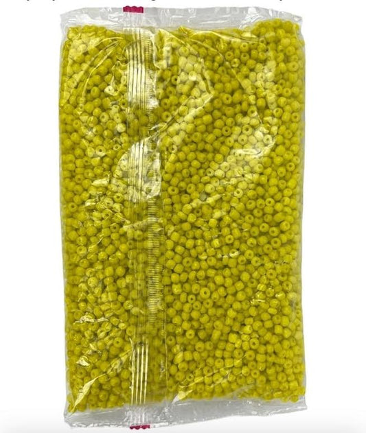GLASS Beads Yellow Amarillo Cuentas para Santeria bracelet Elekes Osha Orisha Santo Religion 1LB (Copy)