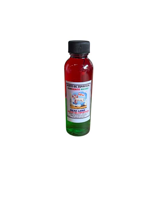 Aceite Corderito Manso Meak Lamb Espiritual Oil Santeria Santo Palo