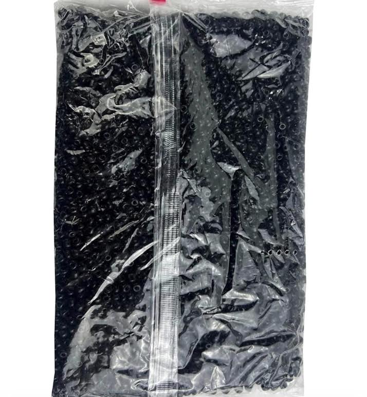 GLASS Beads Black Negro Cuentas para Santeria bracelet Elekes Osha Orisha Santo Religion 1LB (Copy)