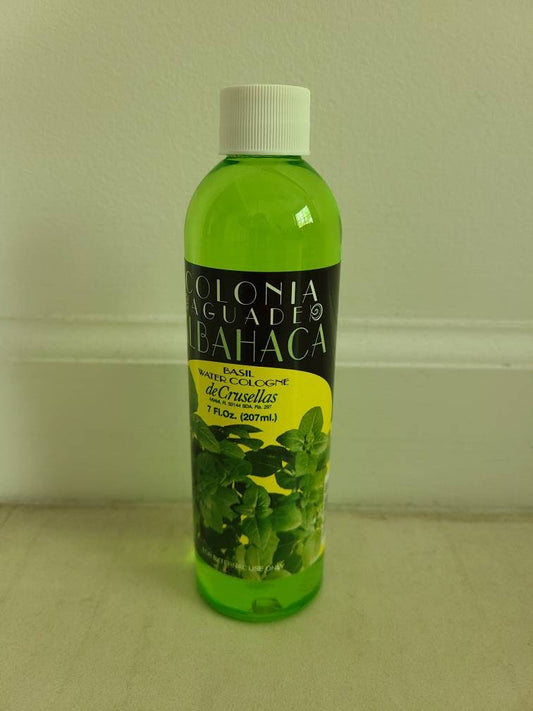Albahaca Basil Cologne 7 fl oz  De Crusellas Santeria Espitismo Misa Bano