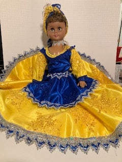 Muneca de Las Dos Agua Santeria Egun Palo Doll Yemaya Ochun