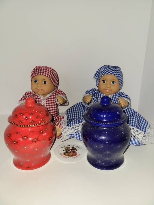 Jimaguas IBEYIS Ibejis with Soperas Santeria Santo Osha Ifa Yemaja Shango