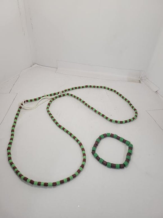 Set De Juego Nigeriano/African De Ide Y Collar Orula Orumila Ifa