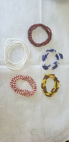 5 Collares Elegua Obatala Yemaja Ochun Shango Santeria OSha Orisha Santo Religion