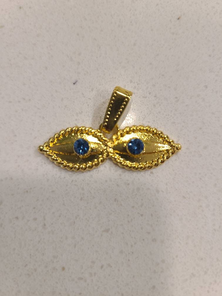 Ojo De Santa Lucia Amulet Blue Swarovski Eyes Mal De Ojo