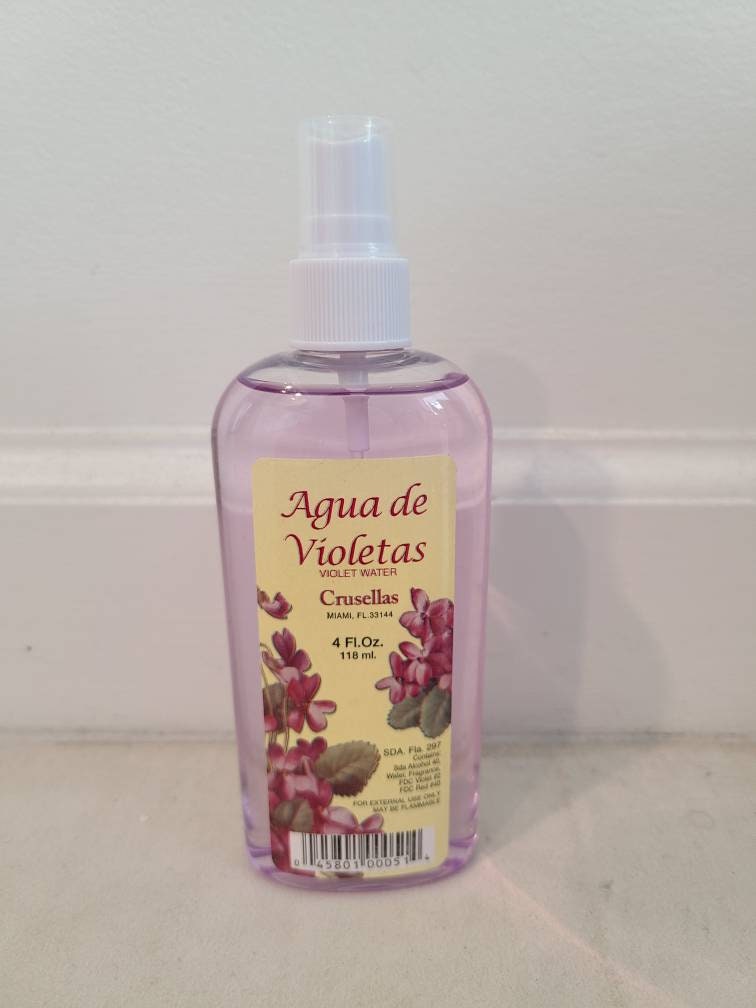Agua de Violeta Crusellas 4oz Santeria Misa Osha Santo Ifa