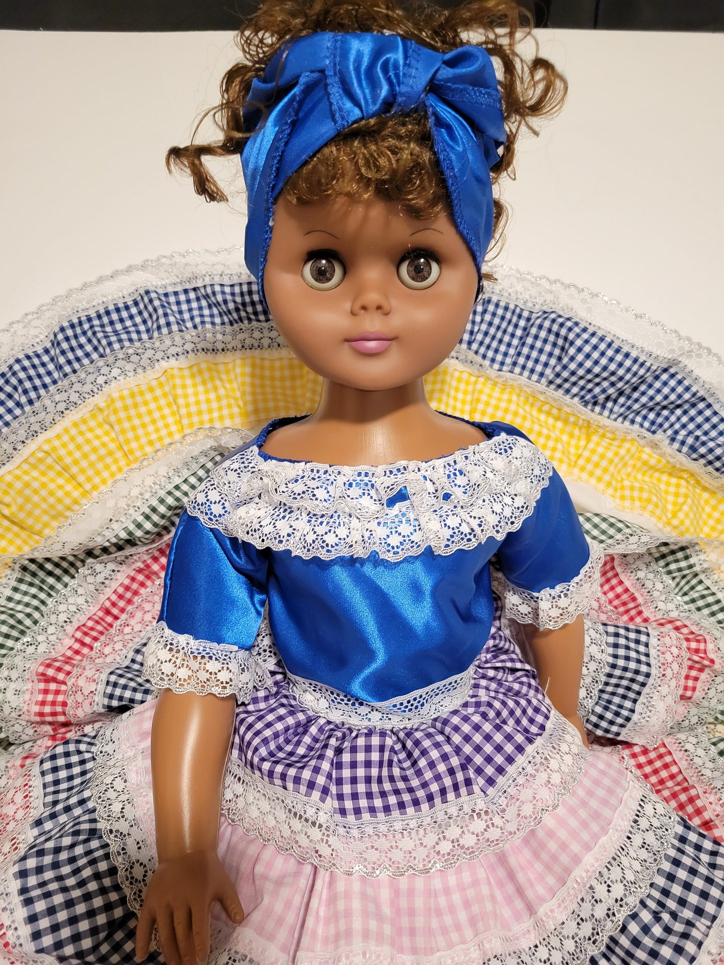 Muneca de Las 7 Potencias Africanas Santeria 7 African Powers Egun Palo Doll Yemaya Ochun