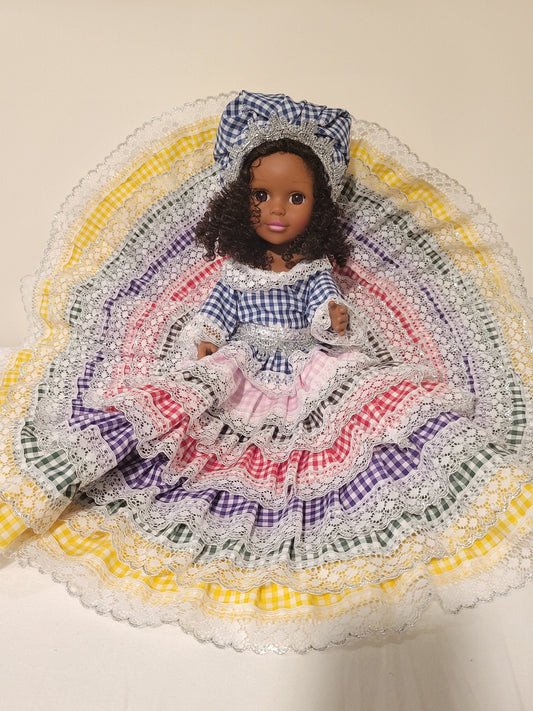 Muneca de 7 Potencia/Colores Santeria Egun Palo Doll 7 Powers