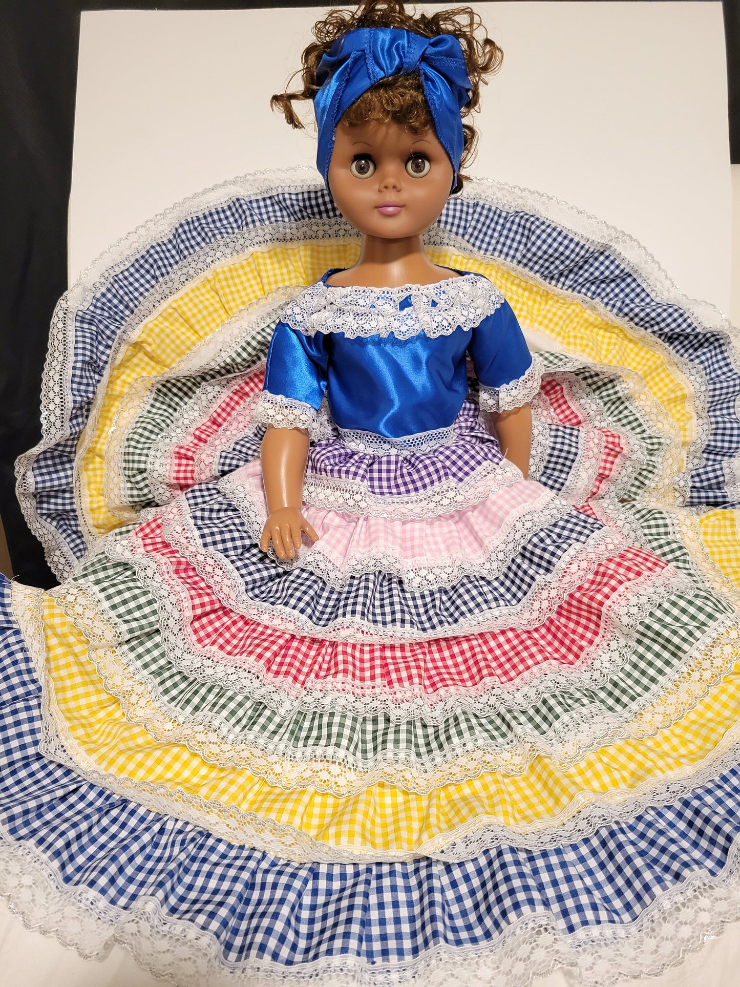 Muneca de Las 7 Potencias Africanas Santeria 7 African Powers Egun Palo Doll Yemaya Ochun
