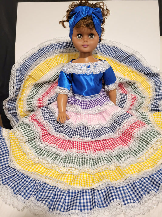 Muneca de Las 7 Potencias Africanas Santeria 7 African Powers Egun Palo Doll Yemaya Ochun