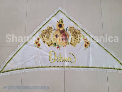Qillas Head Scarf para Santo Ochun Yemaya Obatala San Lazaro Santeria osha Santo ifa