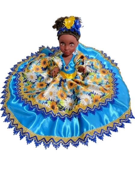 Muneca de Las Dos Agua Santeria Egun Palo Doll Yemaya Ochun