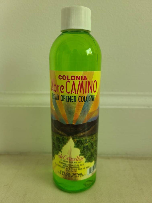 ABRE CAMINO Cologne 7 fl oz  De Crusellas Santeria Espitismo Misa Bano