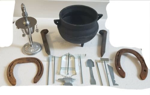Tools Herramientas Refuerzo De Ogun Ochosi Osun Guerreros Santeria Osha Ifa Oggun