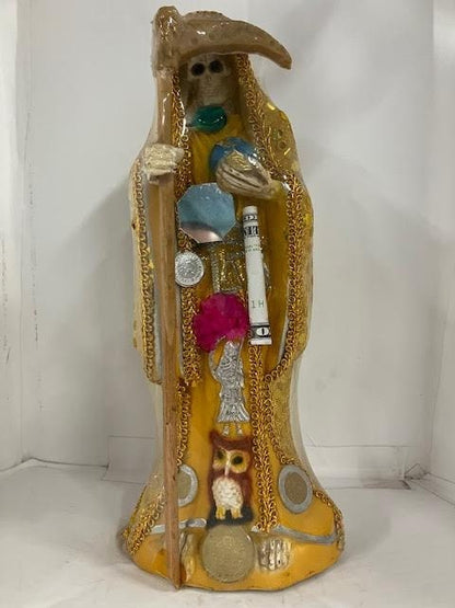 12" Santa Muerte Statue 7 Colors Holy Death Grim Reaper Siete Potencias Figure