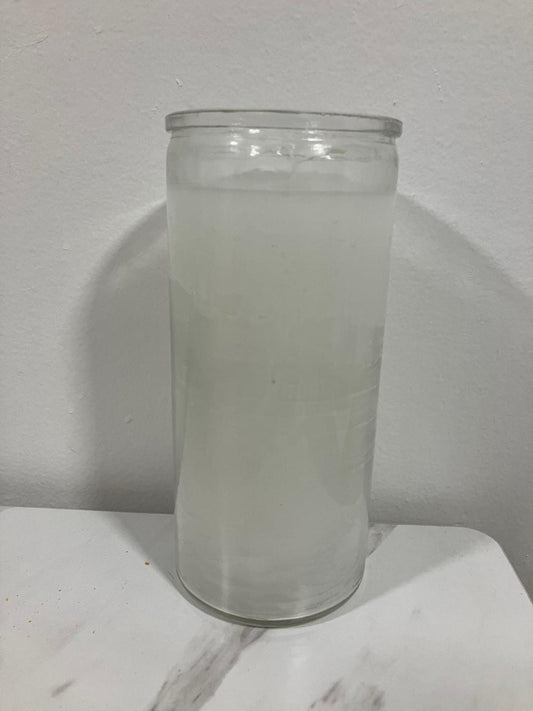 VELA Jumbo Candle White 14 days Santeria Egun Osha Palo Santo