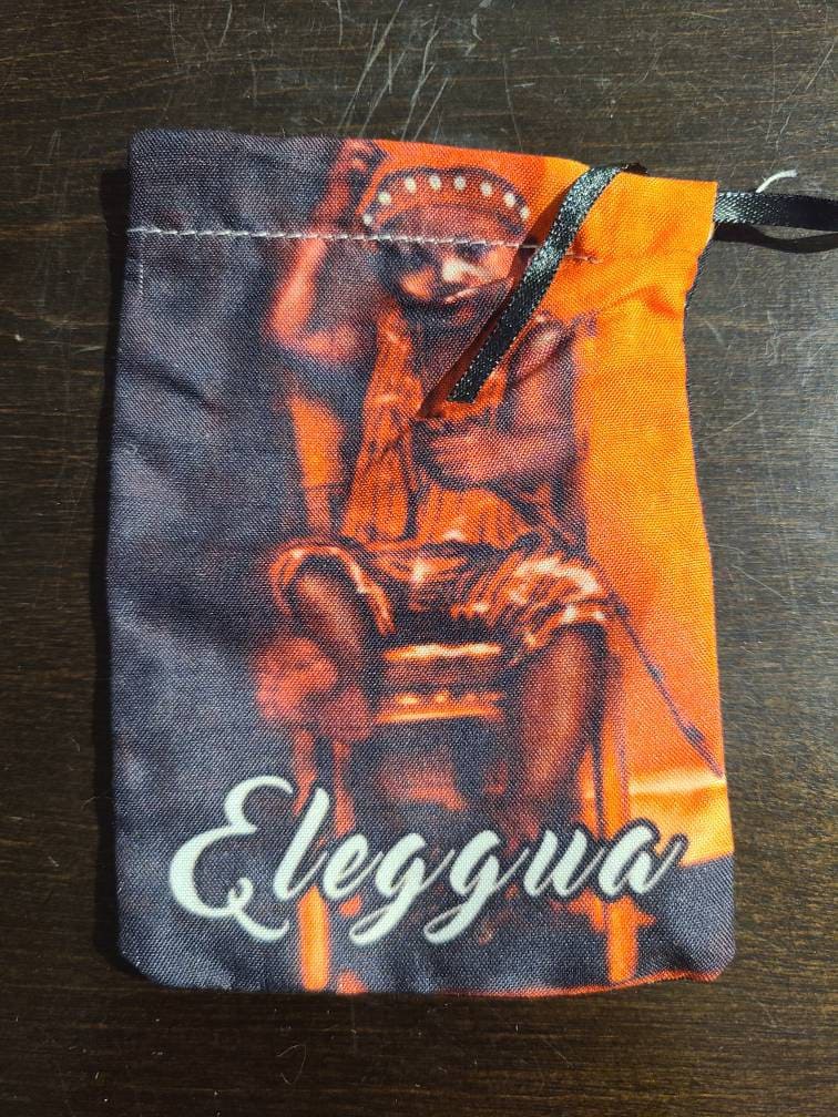 Bolsa Para Caracoles Santo Set Iyawo dilogun Santeria Ifa Yoruba Shell Bag