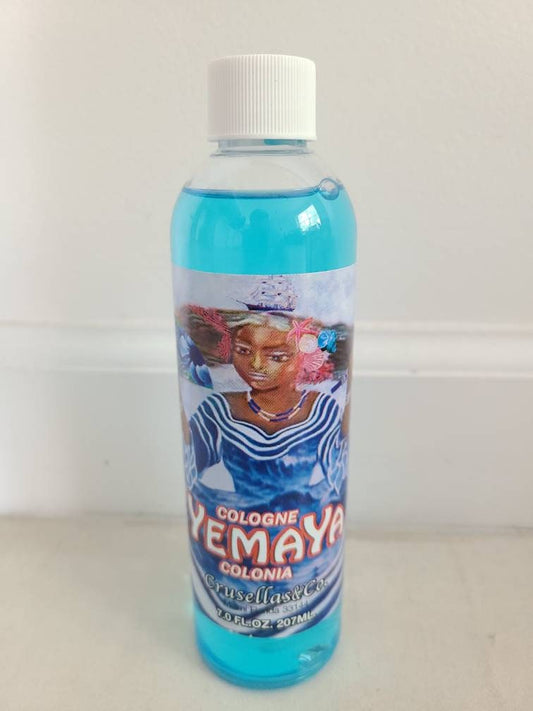 Yemaya Yemaja Cologne 7 fl oz  De Crusellas Santeria Espitismo Misa Bano