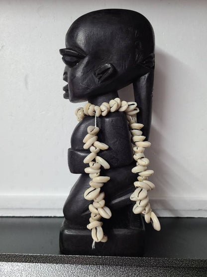 Decorated Yoruba Eshu Elegua Statue 13.5" - Nigeria - Santeria African Art
