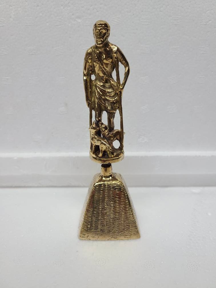 Brass Campana Para San Lazaro Babalu Aye Santeria Osha Orisha Ifa