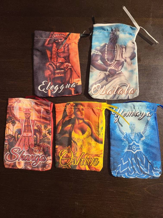 Bolsa Para Caracoles Santo Set Iyawo dilogun Santeria Ifa Yoruba Shell Bag