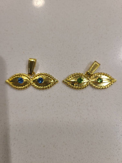 Ojo De Santa Lucia Amulet Blue Swarovski Eyes Mal De Ojo