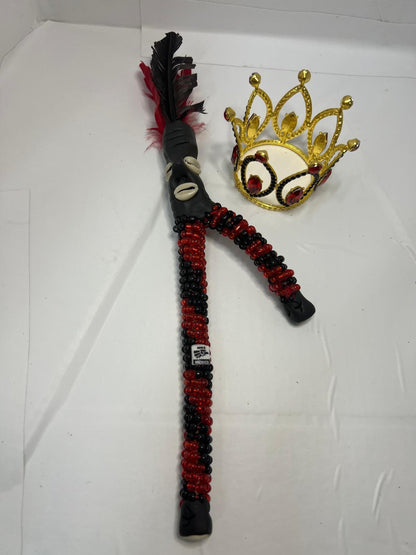 Elegua Plate, Crown, and Garabato Plato de Barro, Corona y Garabato para Eleggua Santeria Osha Santo