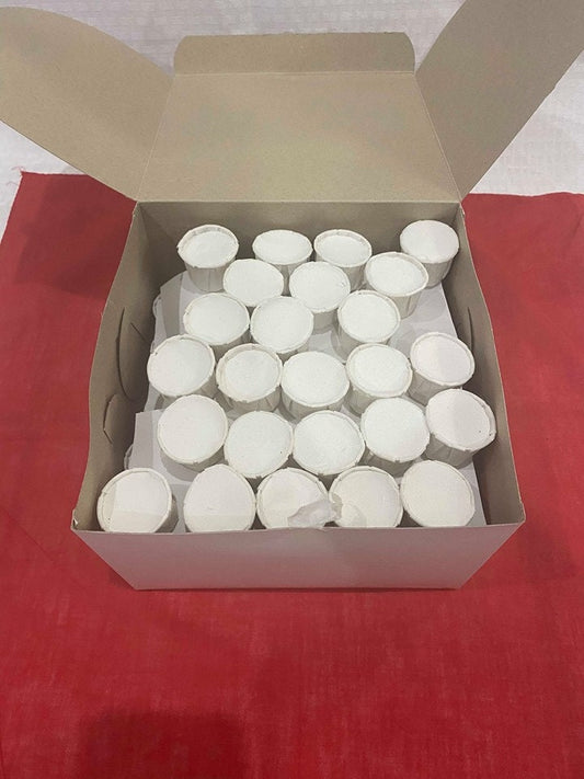 Caja De 100 Cascarilla Efun Santeria Osha Ifa Palo Egun Prenda Orishas